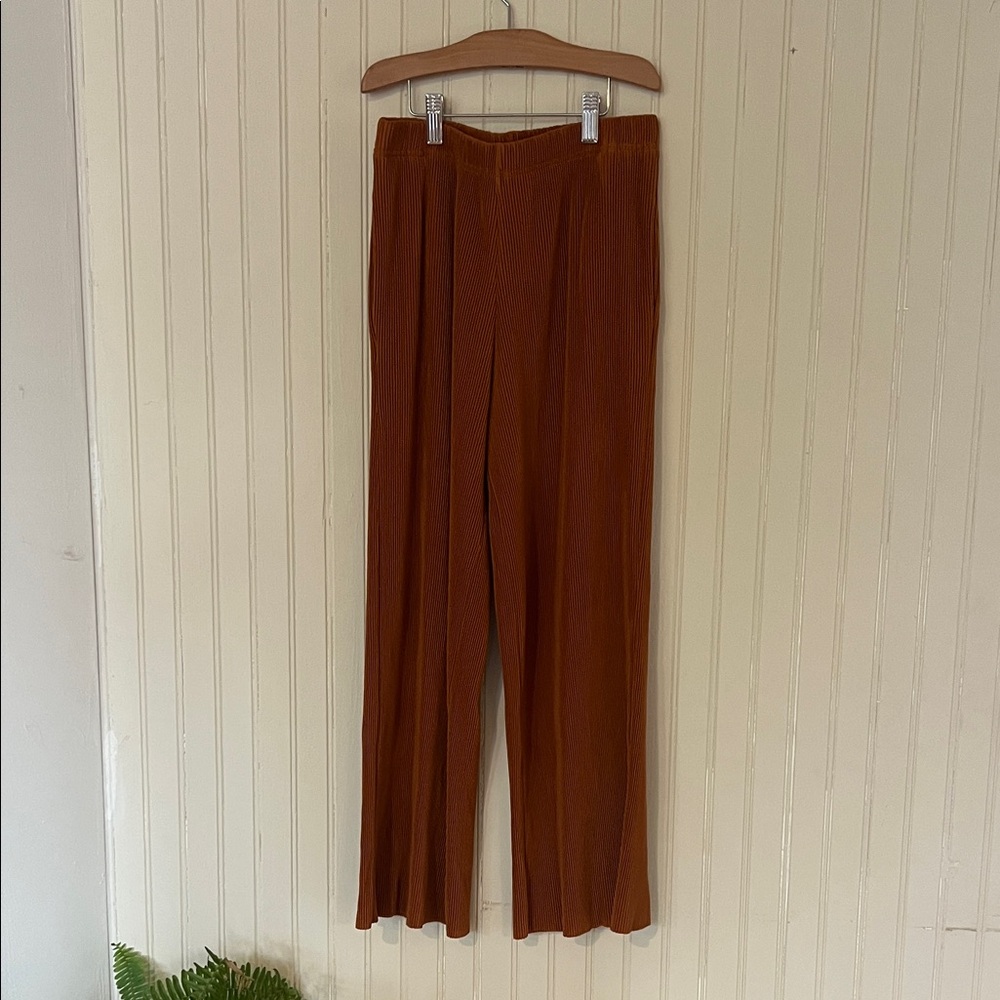 Uniqlo Terracotta Pleated Pants